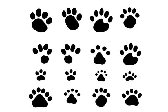 Animal Footprints Silhouette: A Wildly Versatile Design Asset