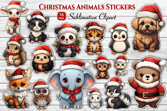 Bring Festive Charm to Any Project with Christmas Animal Stickers