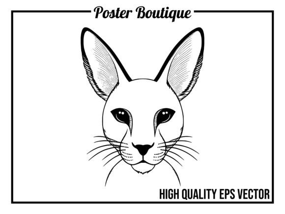 Caracal Wild Animal Icon Vector EPS: A Designer's Asset