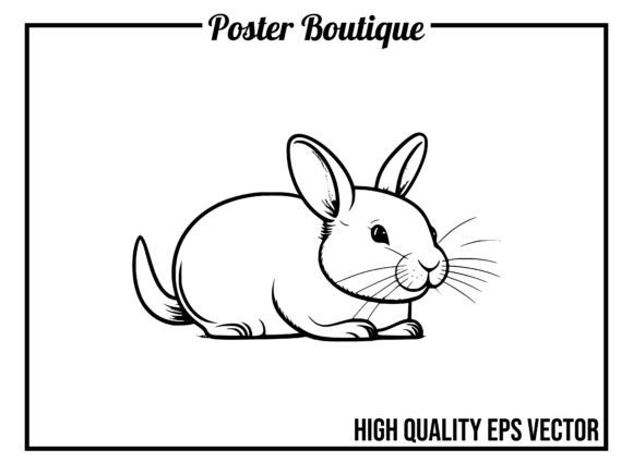 Chinchilla Wild Animal Icon Vector EPS: Adorable Design Asset