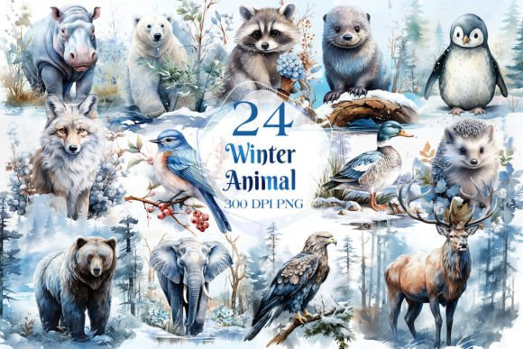 Craft Cozy Christmas Magic with Winter Animal Clipart