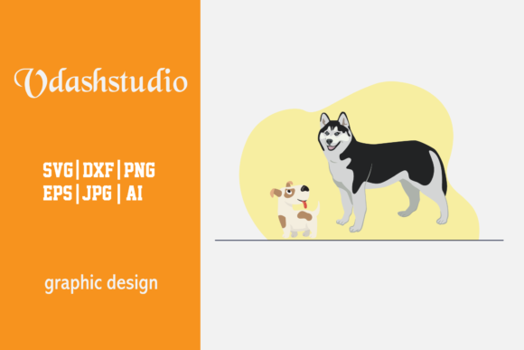 Cute Dog Animal Illustration: Versatile Design Asset