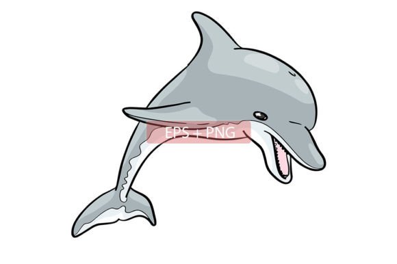 Dolphin Sea Animal Illustration: A Design Asset for Every Creator