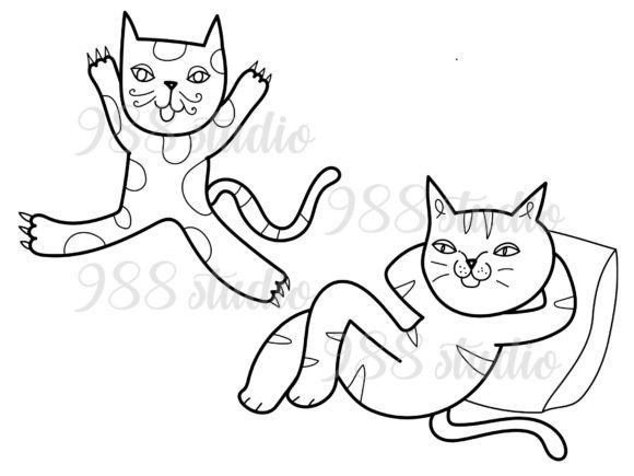 Doodle Cat SVG, PNG: Perfect for Creative Projects