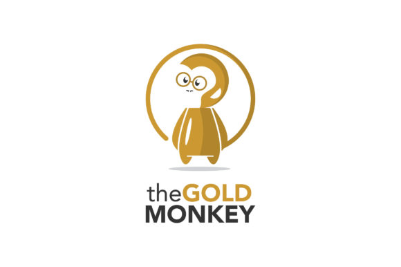 Gold Monkey Smart Animal Illustration: A Primate with Personality